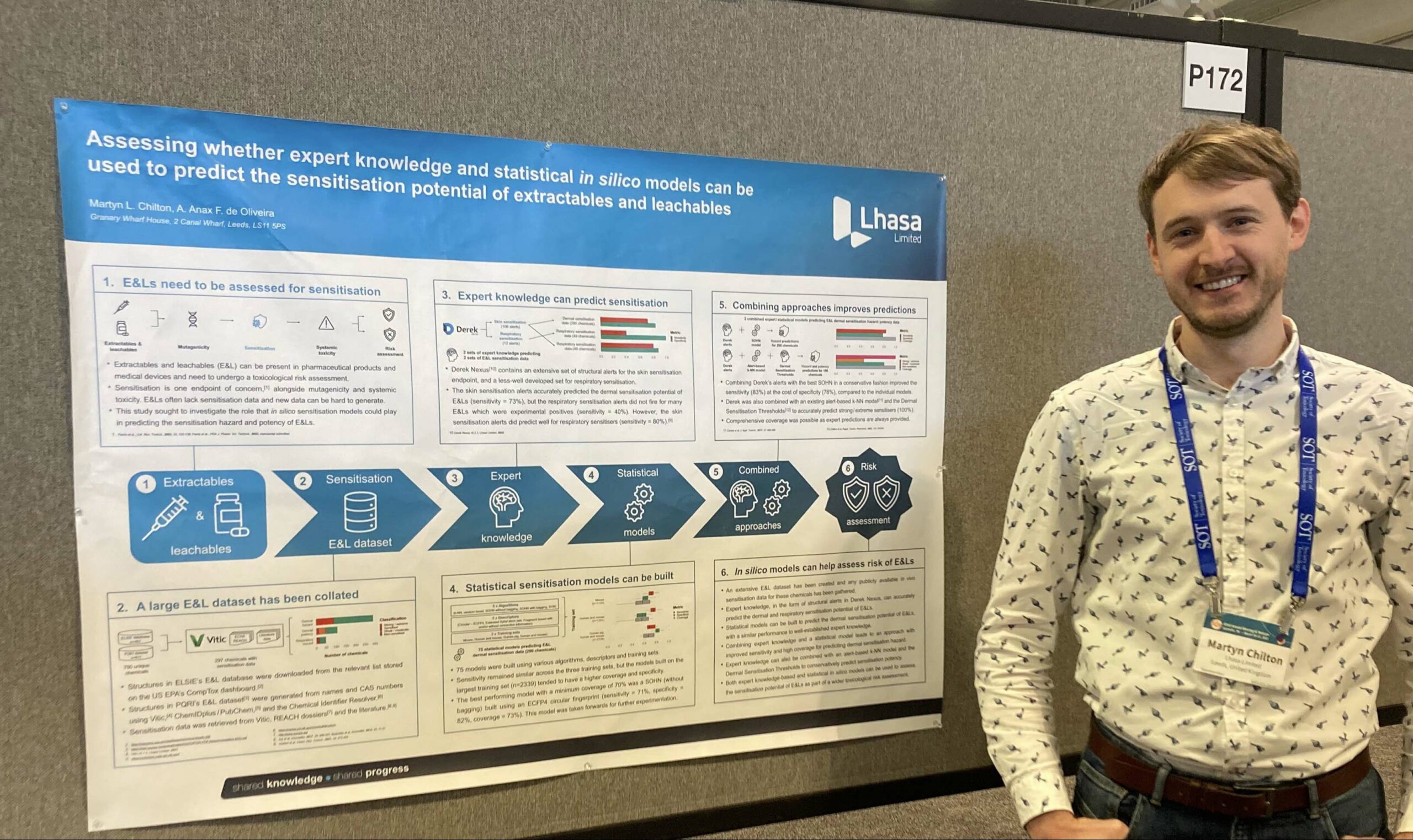 Martyn with his scientific poster during the Computational Toxicology poster session
